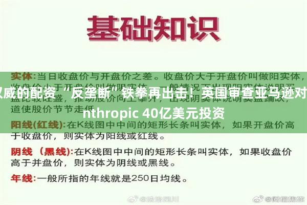 权威的配资 “反垄断”铁拳再出击！英国审查亚马逊对Anthropic 40亿美元投资