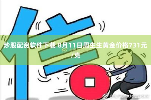 炒股配资软件下载 8月11日周生生黄金价格731元/克