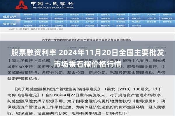 股票融资利率 2024年11月20日全国主要批发市场番石榴价格行情