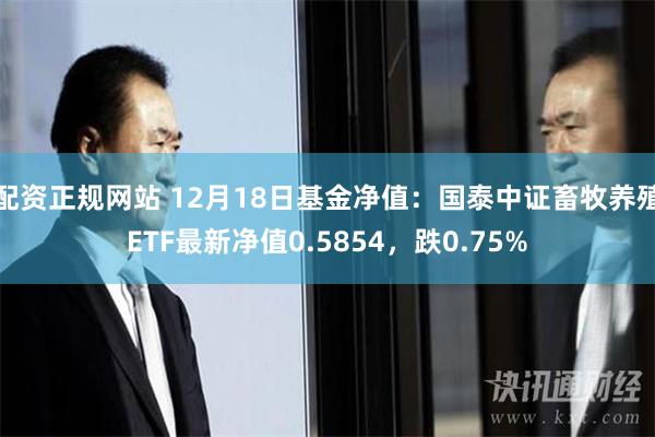 配资正规网站 12月18日基金净值：国泰中证畜牧养殖ETF最新净值0.5854，跌0.75%